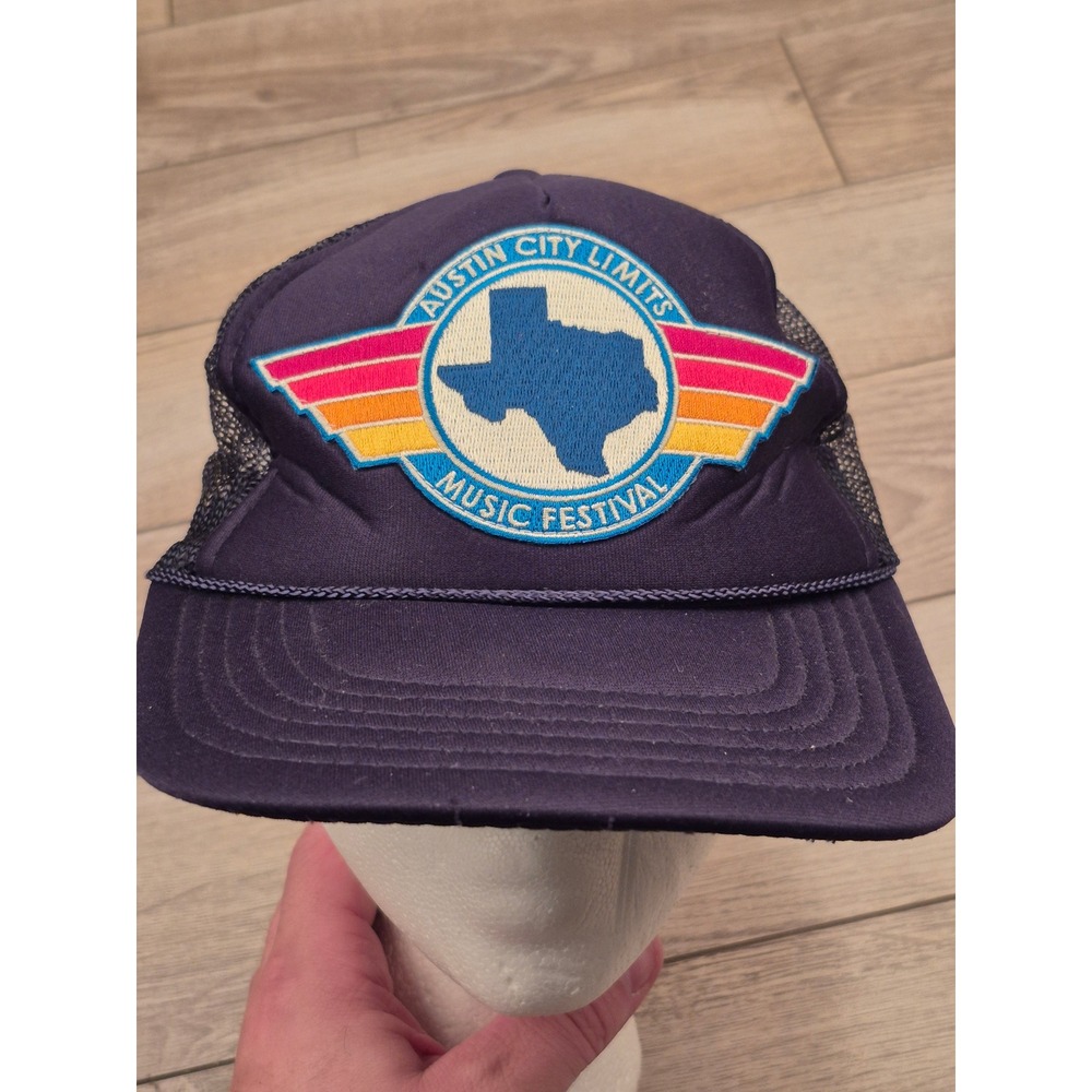 Aviator Nation Austin City‎ Limits Festival Trucker Hat Navy Snapback Texas Mesh